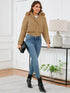 'Celandine' Hooded Cropped Coat - Celes Fashion